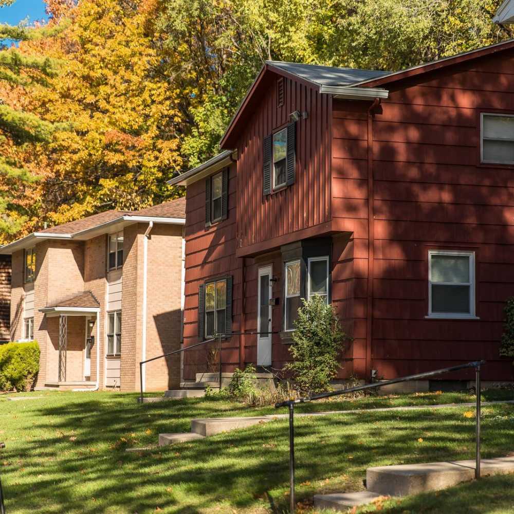 House entry at Fleming Creek & Brookside Townhomes in Rochester, New York 