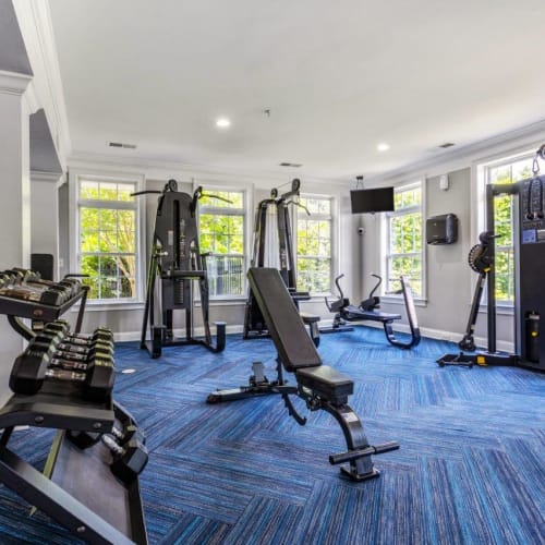 Fitness Center at Worthington Apartments & Townhomes in Charlotte, North Carolina