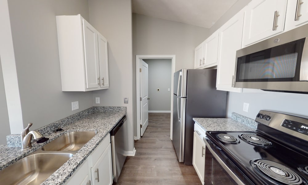 Kitchen in an apartment at Brookside Park Apartments in Florence, Kentucky