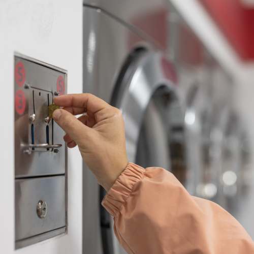 Laundry facility at Central West End Apartments in Saint Louis, Missouri