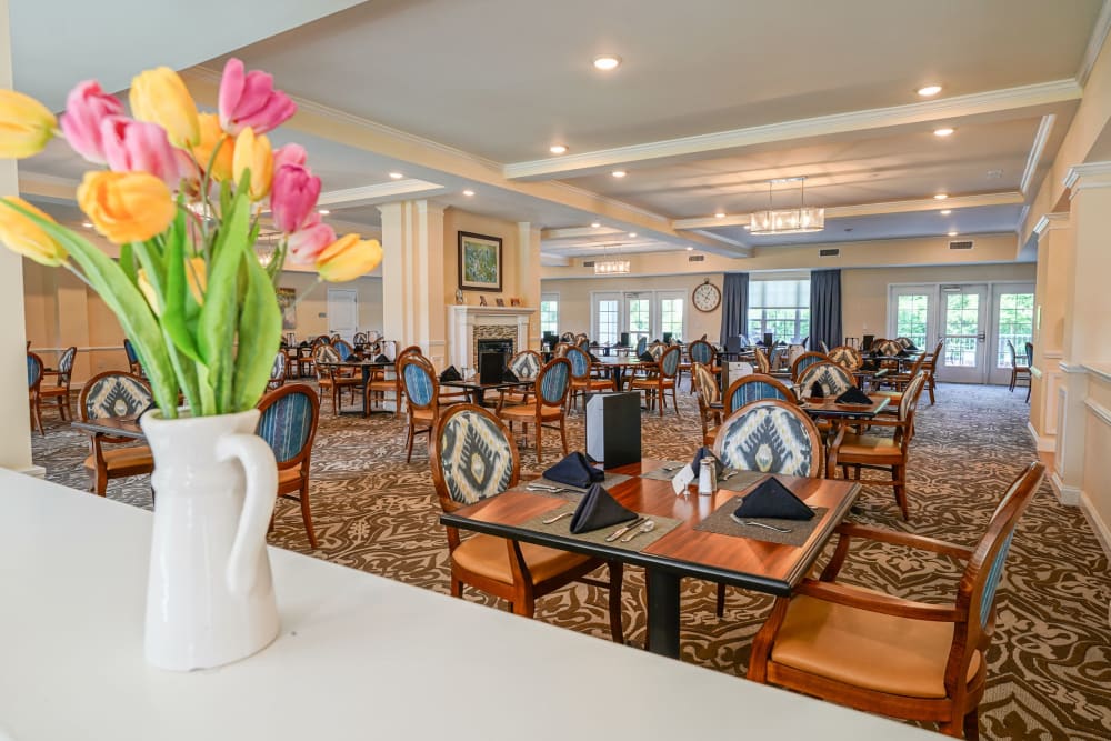 Dining room at Harmony at Independence in Virginia Beach, Virginia