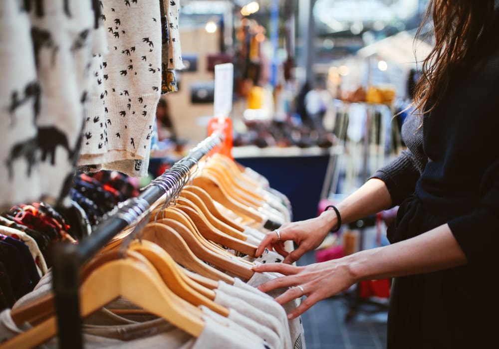 Clothes shopping near The Jones in Hillsboro, Oregon