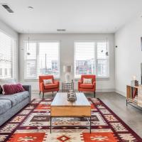 Couch in a living room at Gantry Apartments in Cincinnati, Ohio