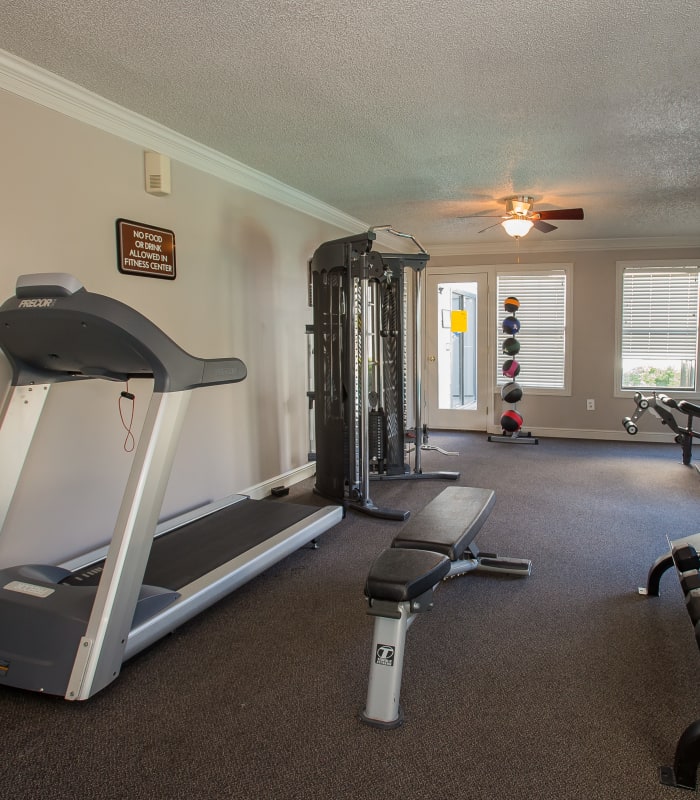 Gym at Cedar Glade Apartments in Tulsa, Oklahoma