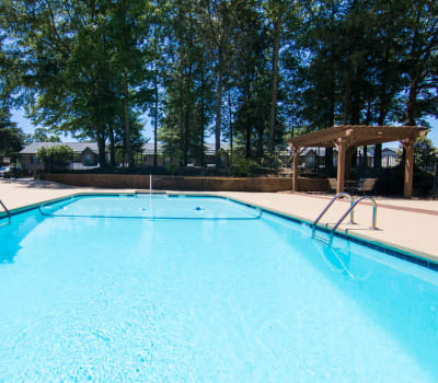 The pool at Foundry Townhomes in Simpsonville, South Carolina