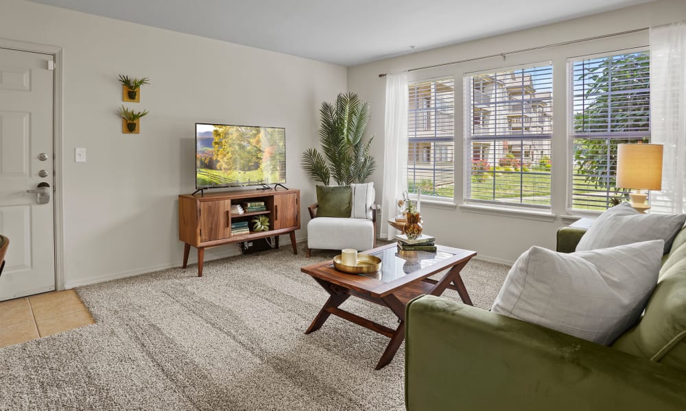 Living room green  at Colonies at Hillside in Amarillo, Texas