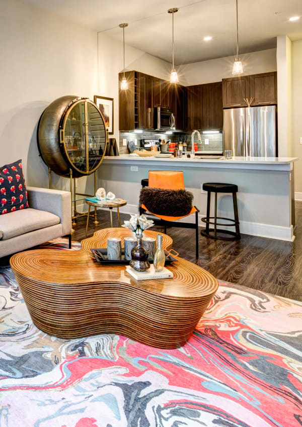 Well decorated apartment at Water Marq in Austin, Texas