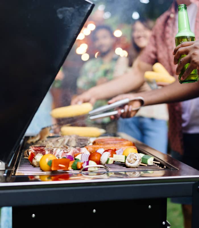 Grilling Patio at Saddlebrook Apartments in Murfreesboro, Tennessee