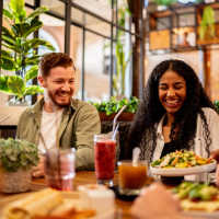Residents out for a feast at their favorite restaurant near Georgia West in Silver Spring, Maryland