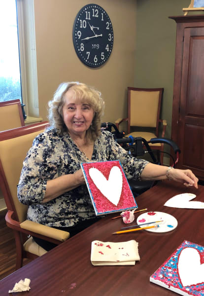 The Oaks (AZ) residents painted a beautiful heart!