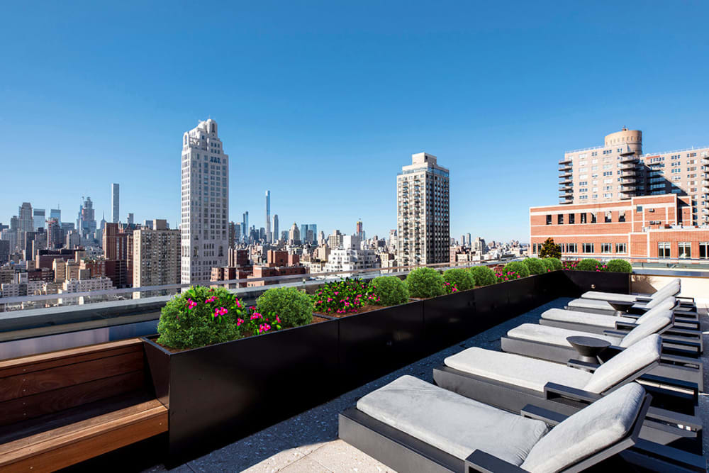 Incredible rooftop lounge area at The Ventura in New York, New York