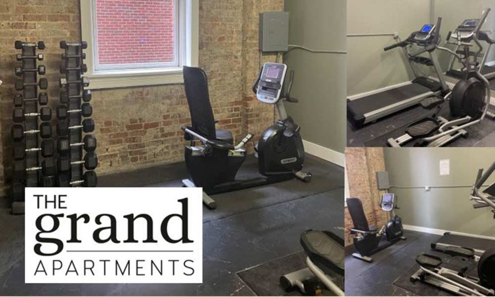 Equipment in the fitness center at The Grand Apartments in CHATTANOOGA, Tennessee