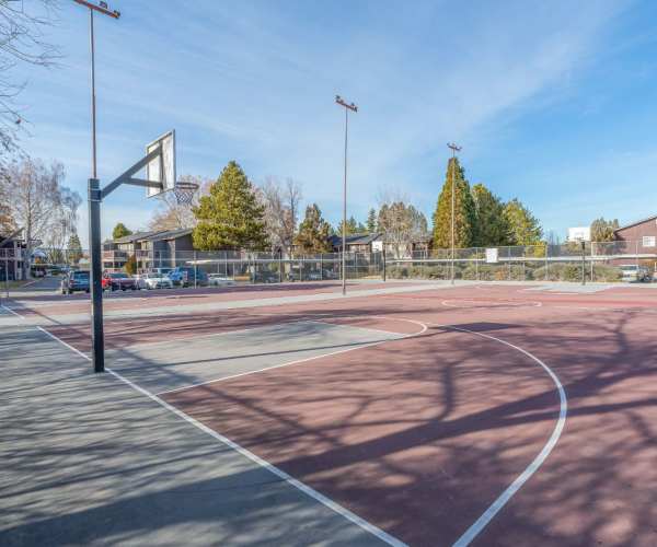 Basketball court at Rosewood Park Apartments in Reno, Nevada