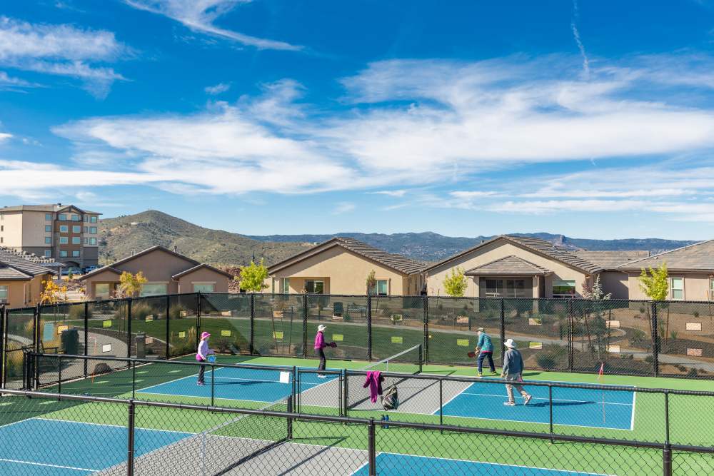 Pickle ball court at Touchmark at The Ranch in Prescott, Arizona