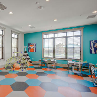 Indoor kids playroom at Mountain View in Fallon, Nevada