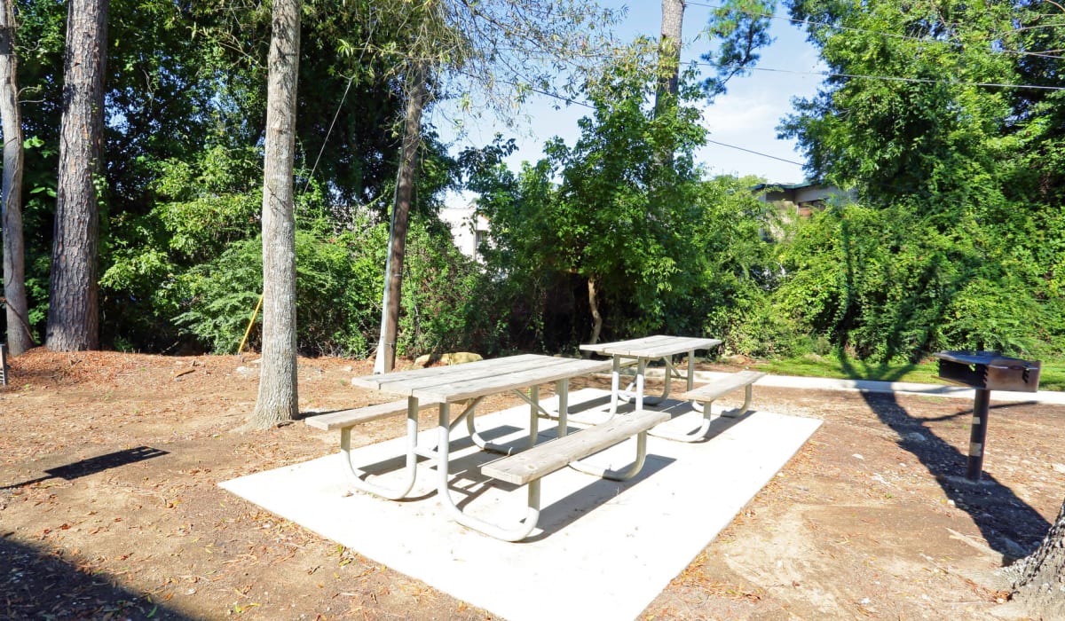 Picnic tables at Vestavia Park Apartments, LLC in Vestavia Hills, Alabama