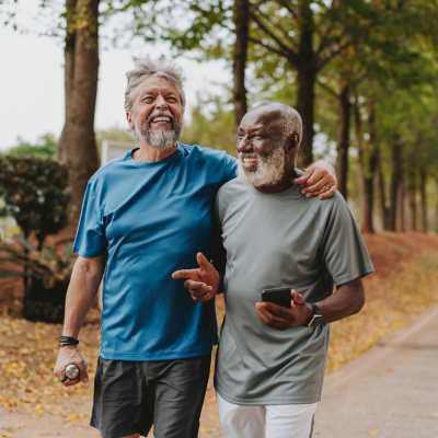Residents jogging at The Exchange at Spring Hill Station in Vienna, Virginia