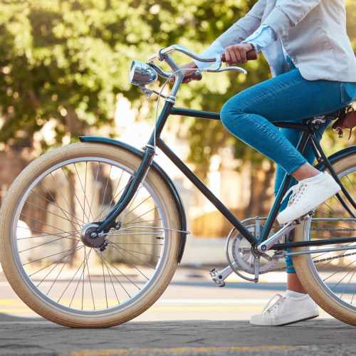 Resident biking near Seagrove in Conroe, Texas