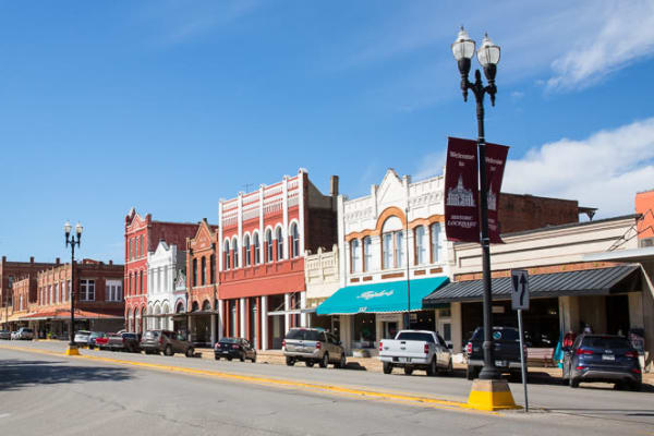 Downtown Lockhart, Texas near The Stanton