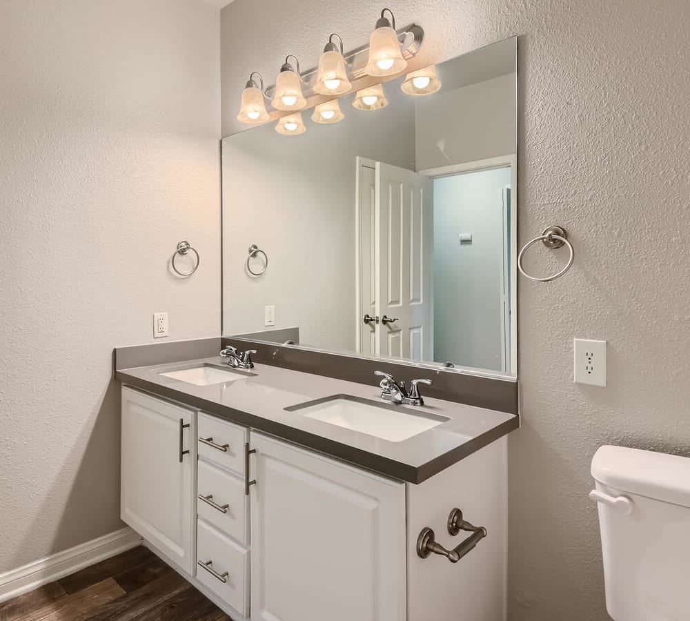 Bathroom with double sink