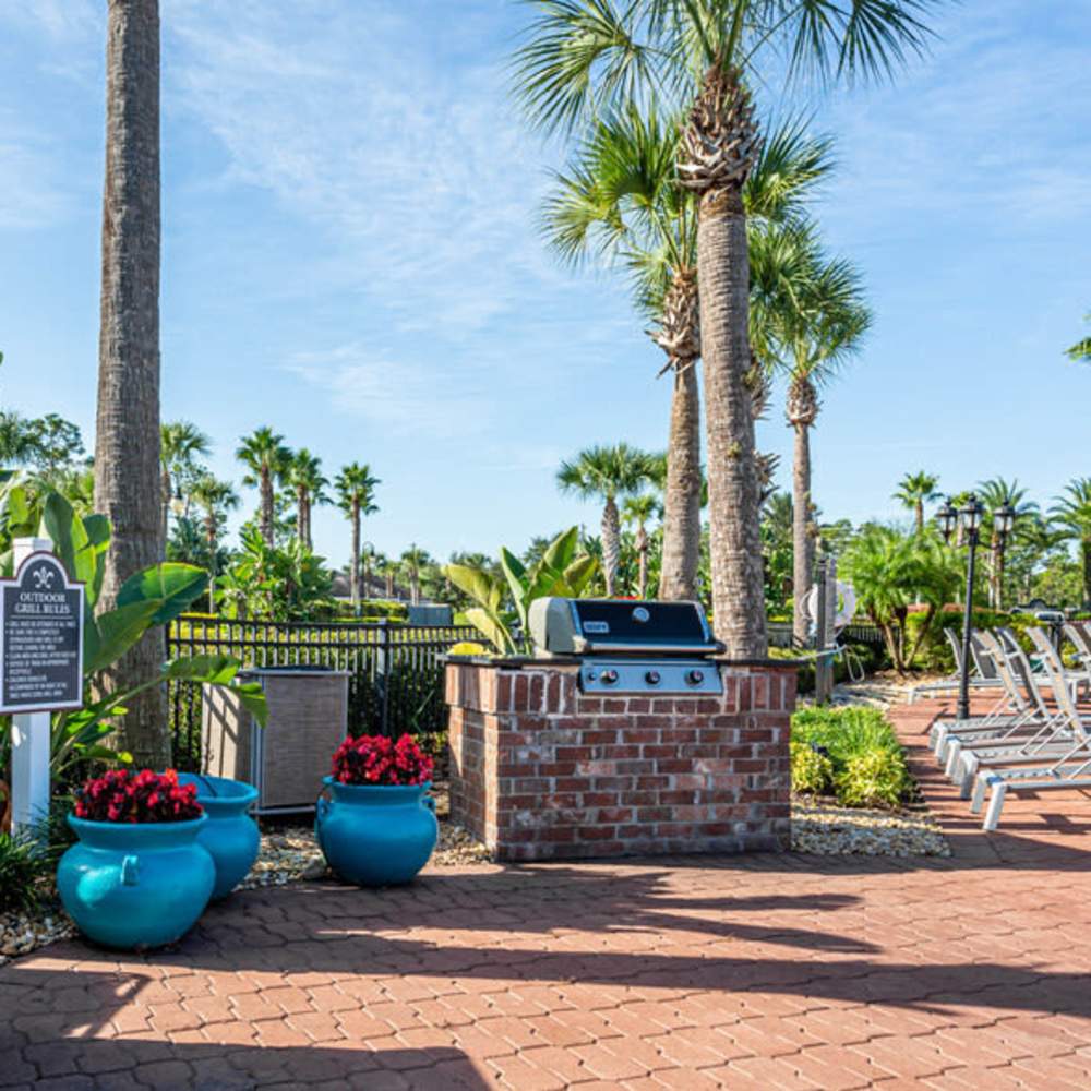 BBQ area at The Palmer in Orlando, Florida