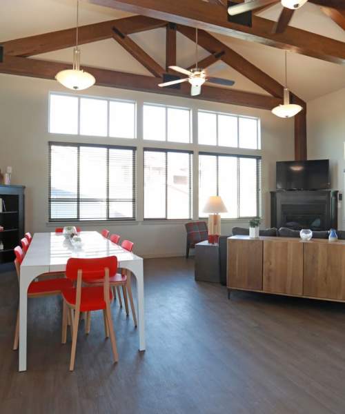Community resident lounge at Copper Stone in Lafayette, Colorado
