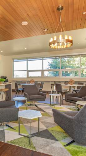 Community clubhouse at Park Place Olde Town Apartments in Arvada,Colorado