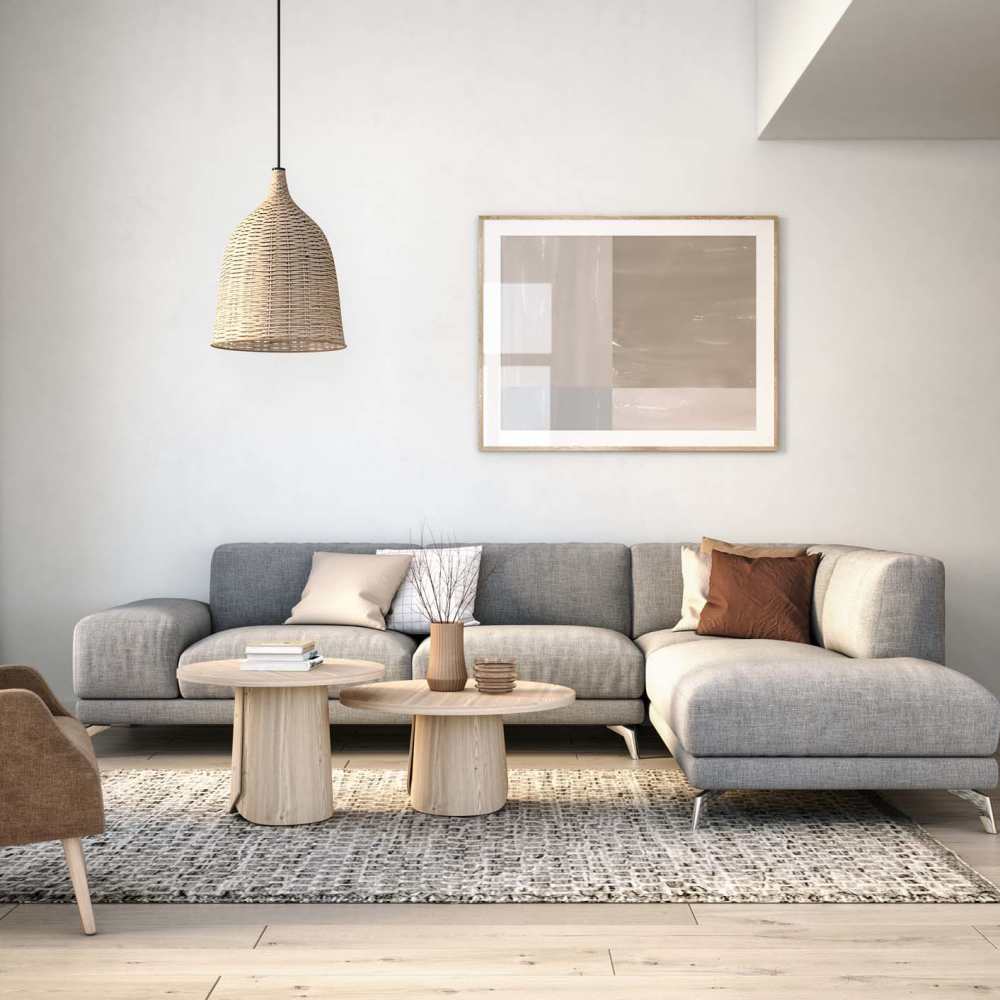 Living with couch and hard wood flooring at Canyon Crest in Ogden, Utah  