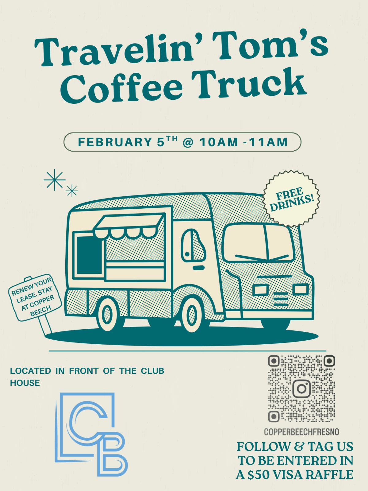 Food Truck - at Copper Beech Town Homes in Clovis, California  