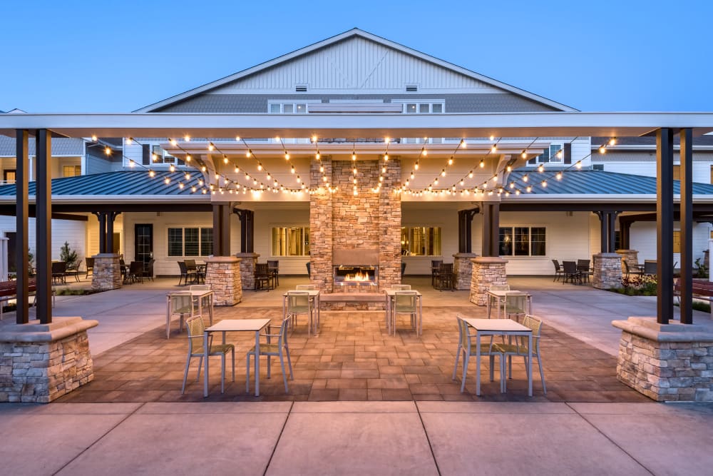 Spacious Courtyard at Clearwater at Sonoma Hills in Rohnert Park, California