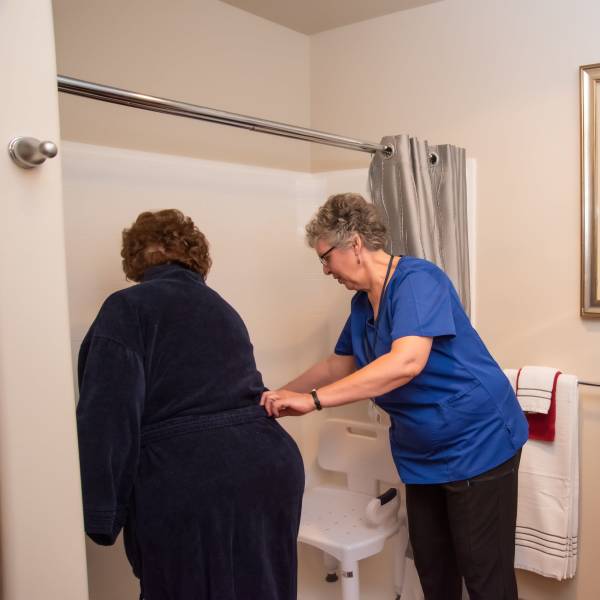 Hygeine Careage at Home in Bellevue, Washington. 