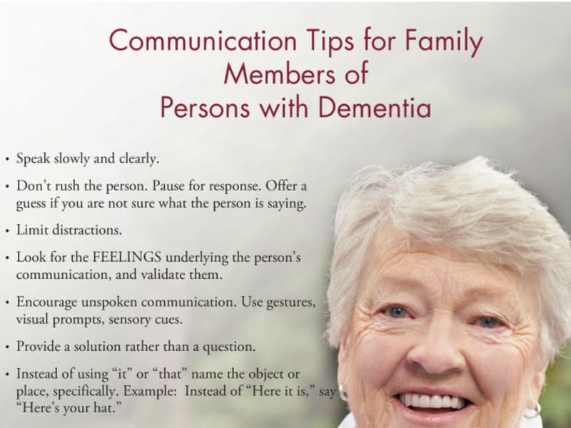 communication tips for dementia at The Pillars of Mankato in Mankato, Minnesota