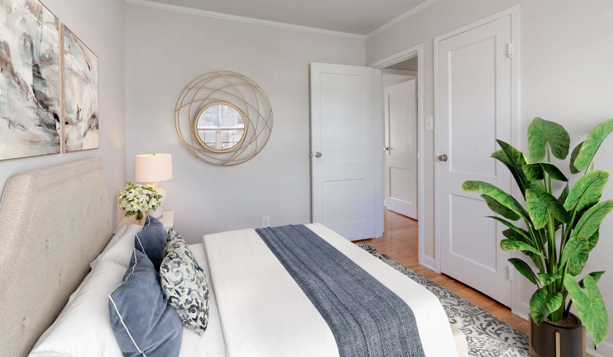 Bedroom with dresser at Hilliard Road Apartments in Richmond, Virginia