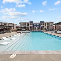 Sparkling pool water at Whitman Villas at Gateway Park in Greenfield, Indiana