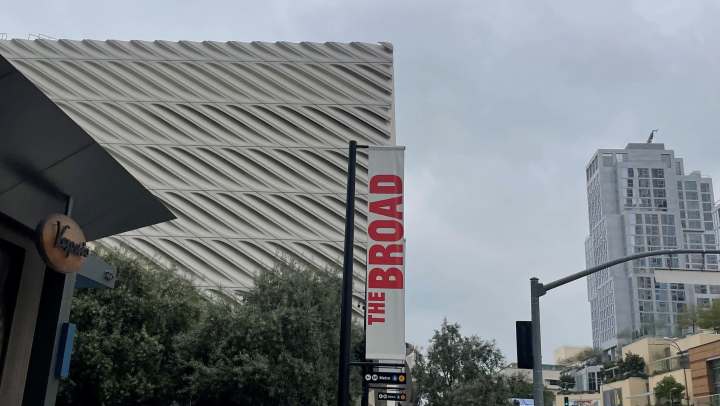 The Broad Museum Outside Sign