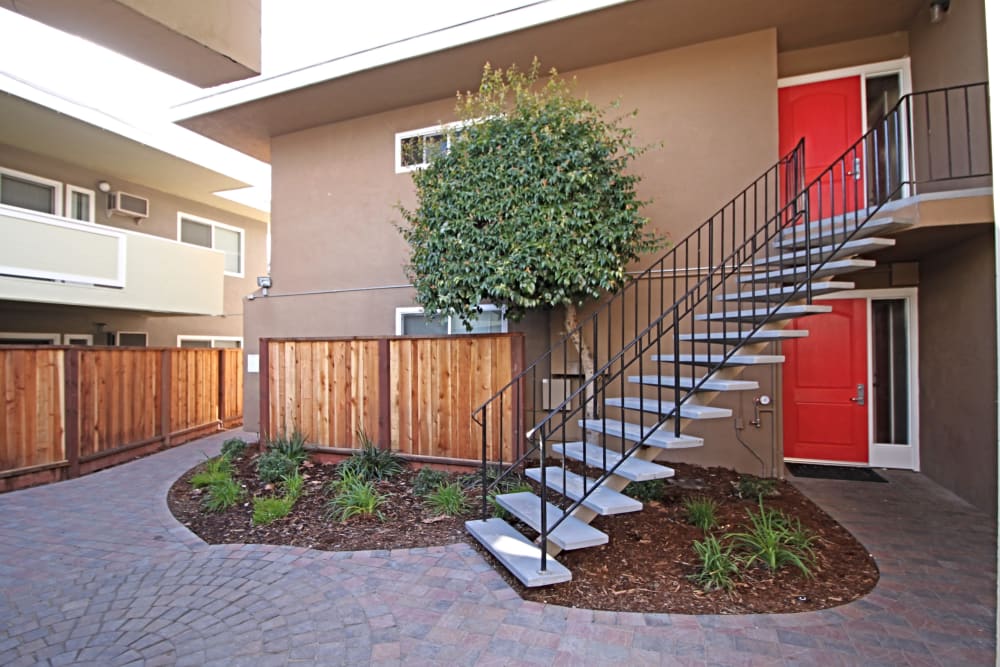 Building exterior at Coronado Apartment Homes in Fremont, California