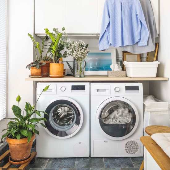 In-home washer and dryer at The Lofts at 305 in Bryan, Texas