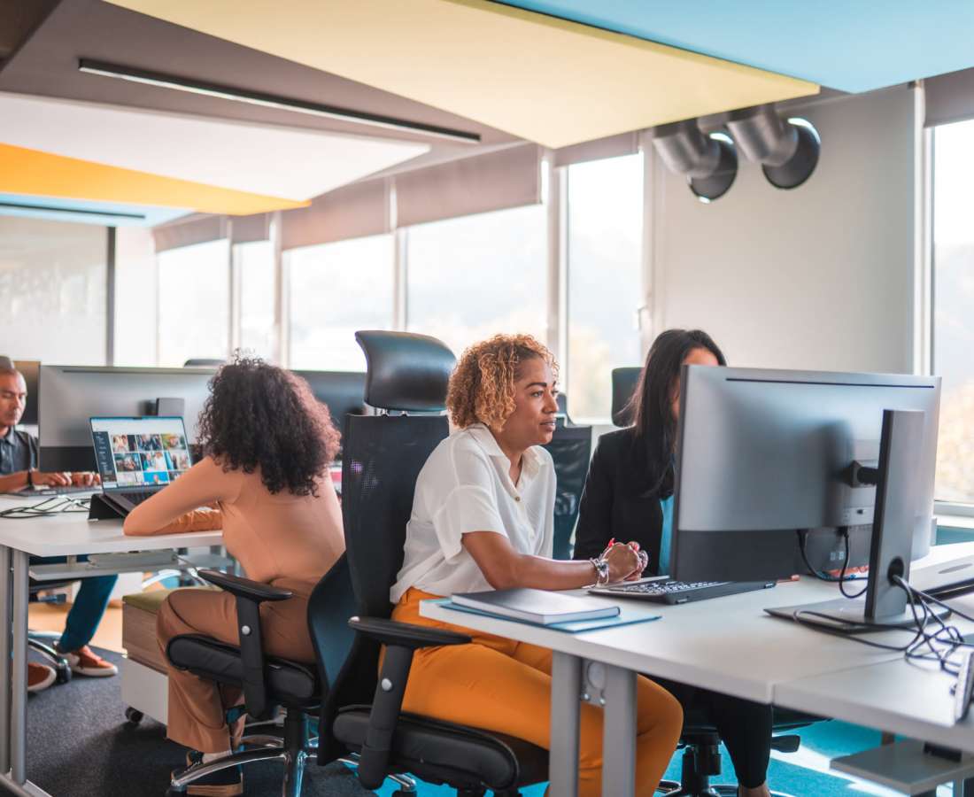 Business center at Casa Aliento in Oxnard, California