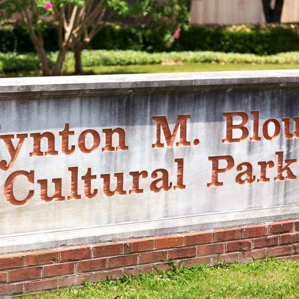 Sign board of a park near Tapestry on Vaughn in Montgomery, Alabama