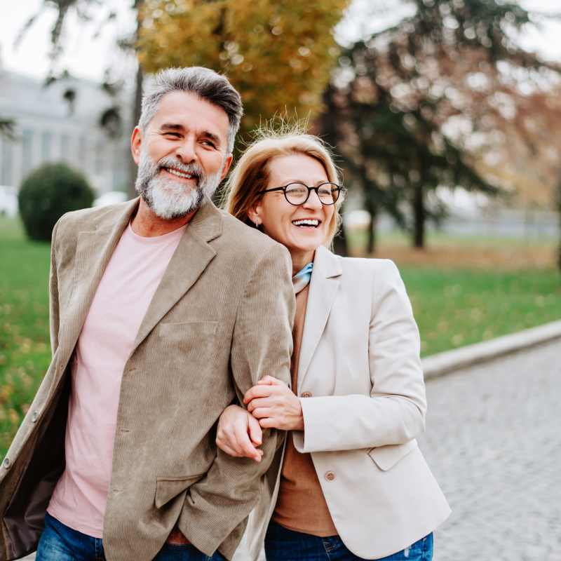 Residents in park near Waterman Senior Apartments in Maricopa, Arizona