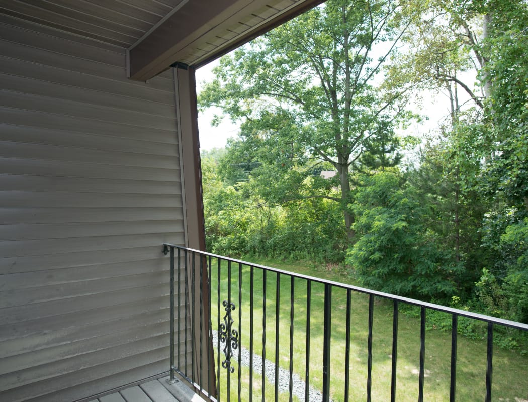 Private Balcony at Glenmont Manor in Glenmont