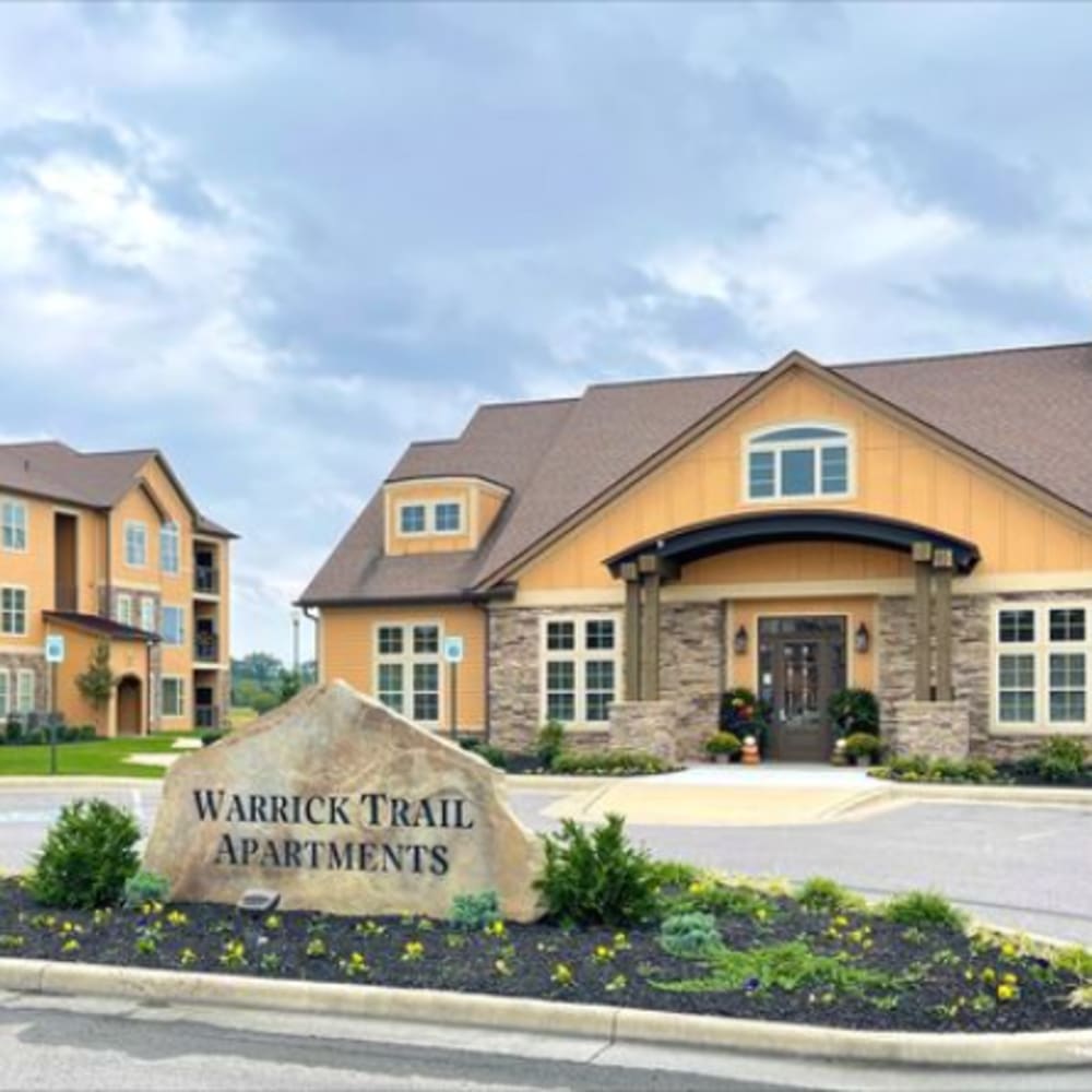 Exterior view at Warrick Trail Apartments in Newburgh, Indiana