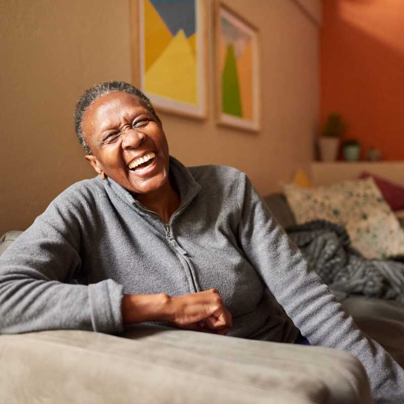 A happy resident at Commons on Potomac Square, Sterling, Virginia