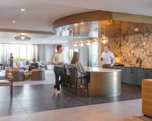 Community club space at Highland North Hills in Raleigh, North Carolina
