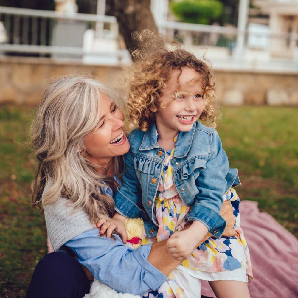 Resident with her daughter at Legacy Trace in Benson, North Carolina 