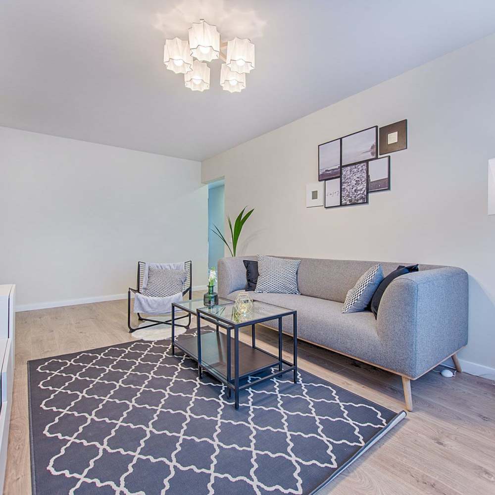 Comfortable couch at Hollywood Plaza in Hollywood, California,