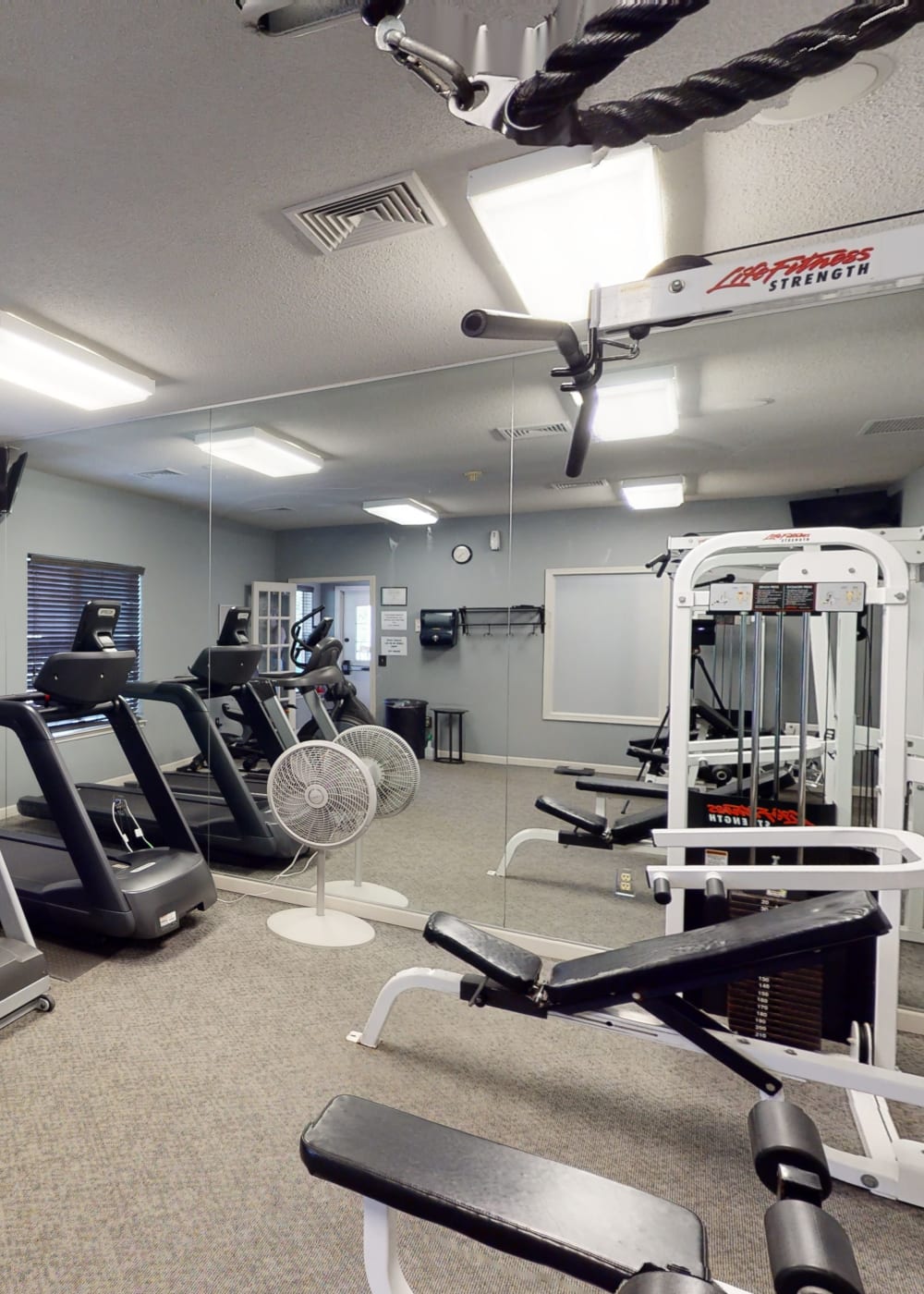 On-site fitness center at Coventry Apartments in Williamsville, New York