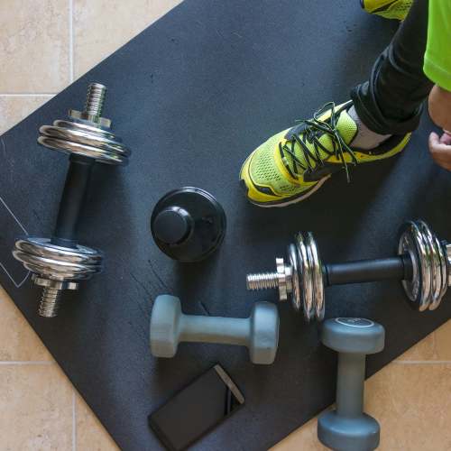 Fitness center at Warren Harbor in Indianapolis, Indiana