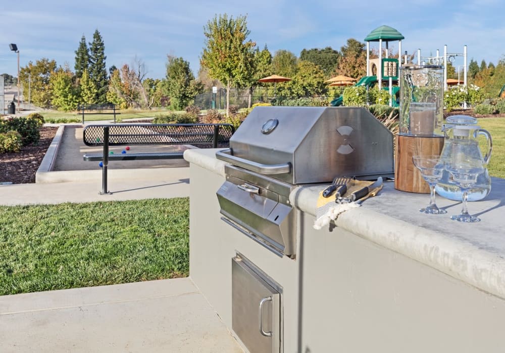 Outdoor grill at Allegria at Roseville in Roseville, California