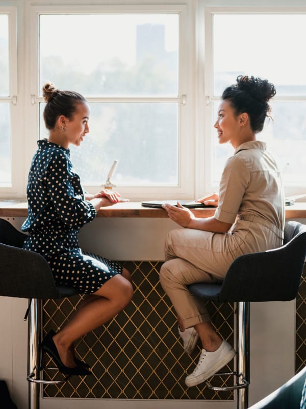 Employee conducting an interview at Bellrock Real Estate Partners in Fort Worth, Texas